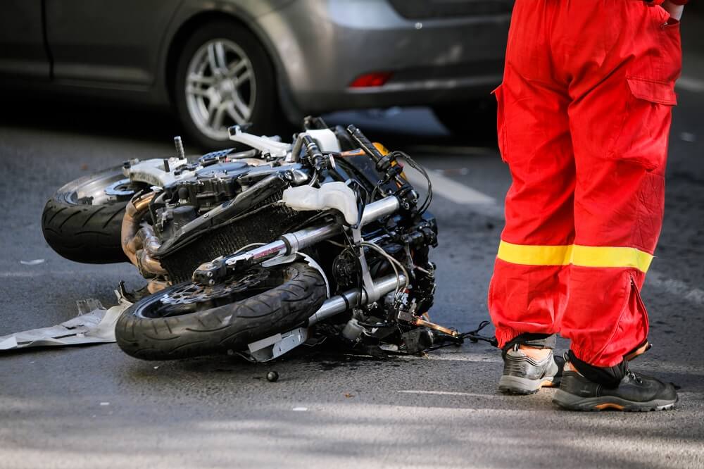 A man is injured in a motorcycle accident in Oklahoma.