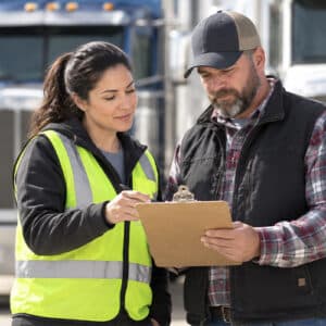 recording truck driving information